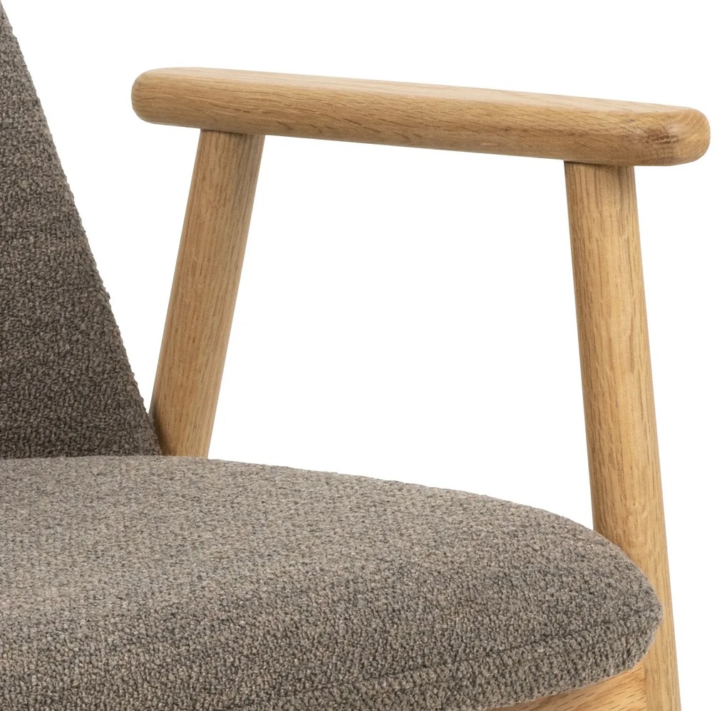 RODERIC Taupebruin (Monza 40)/gelakt - HOUTEN STOEL VOOR WOONKAMER, EETKAMER, KEUKEN RETRO