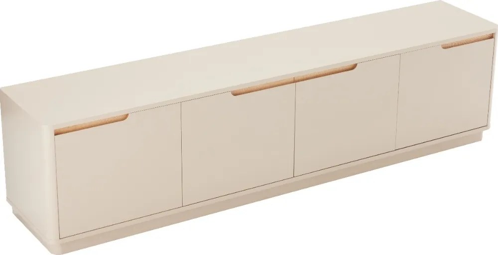Mat Tv-meubel Grijsbeige - 200x40x51cm.