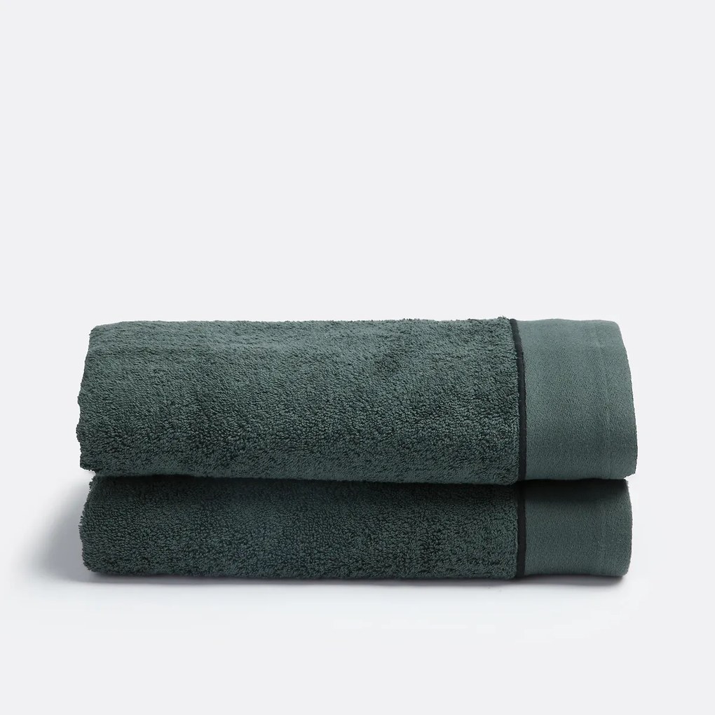 Set van 2 gekamde katoenen handdoeken 675g/m², Victor