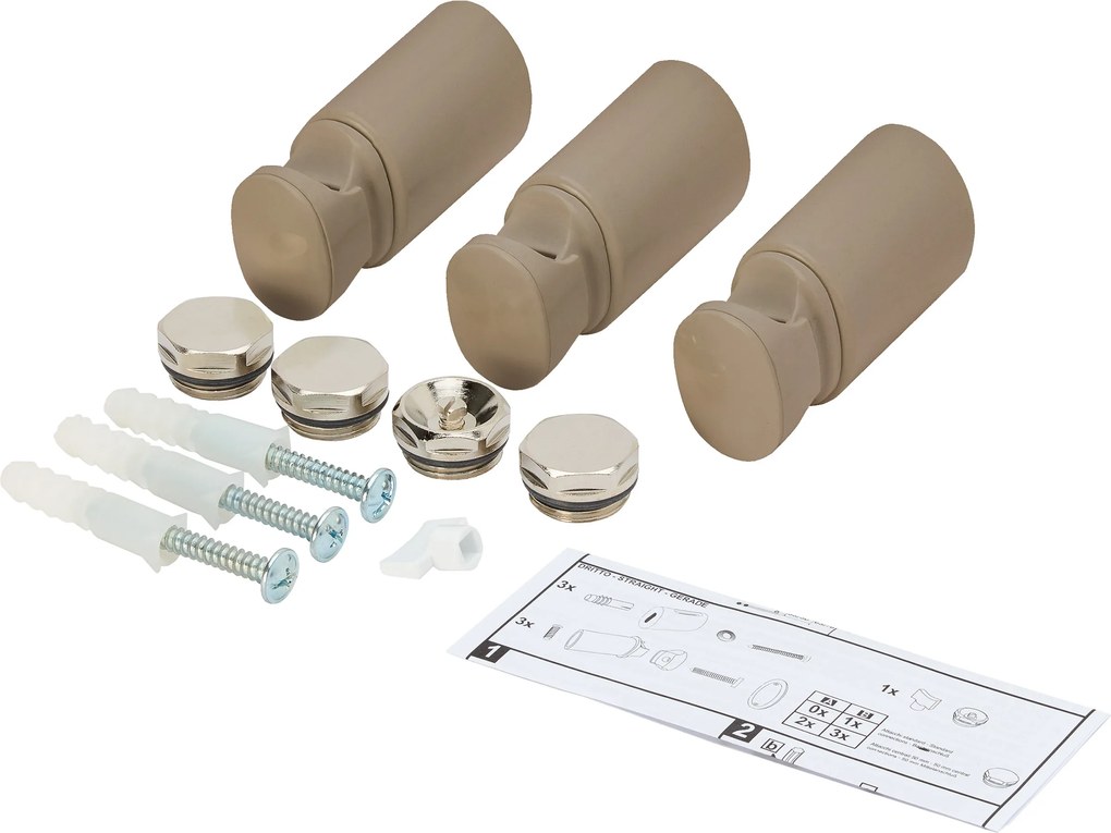 Haceka Monte ophangbeugels voor radiator quartz
