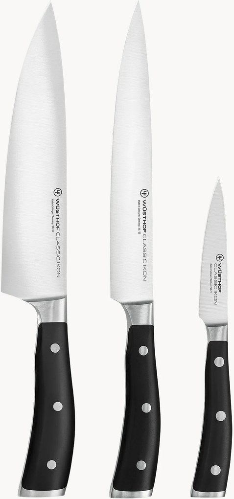 Messenset Classic Icon van edelstaal, 3-delig