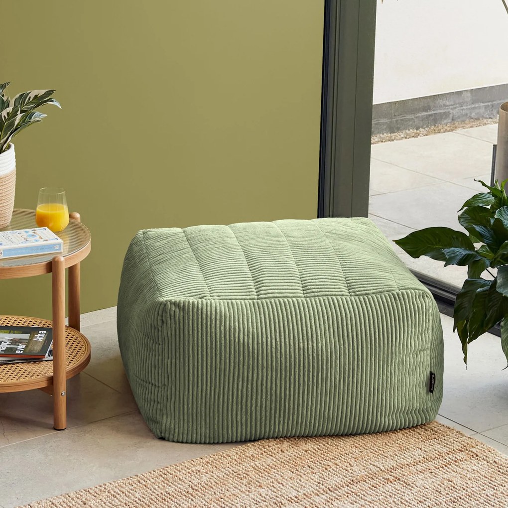 Noa Modulaire Poef Corduroy - Saliegroen