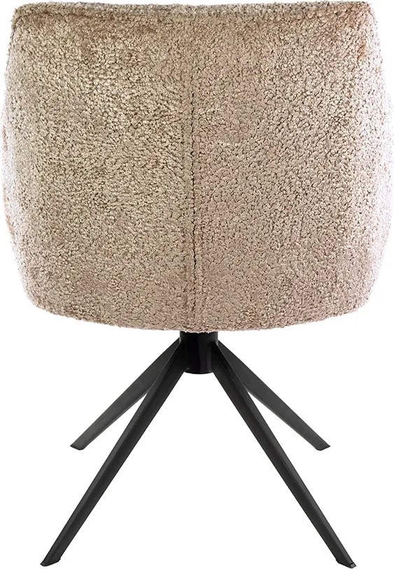 Draaibare Eetkamerstoel Velours Zand