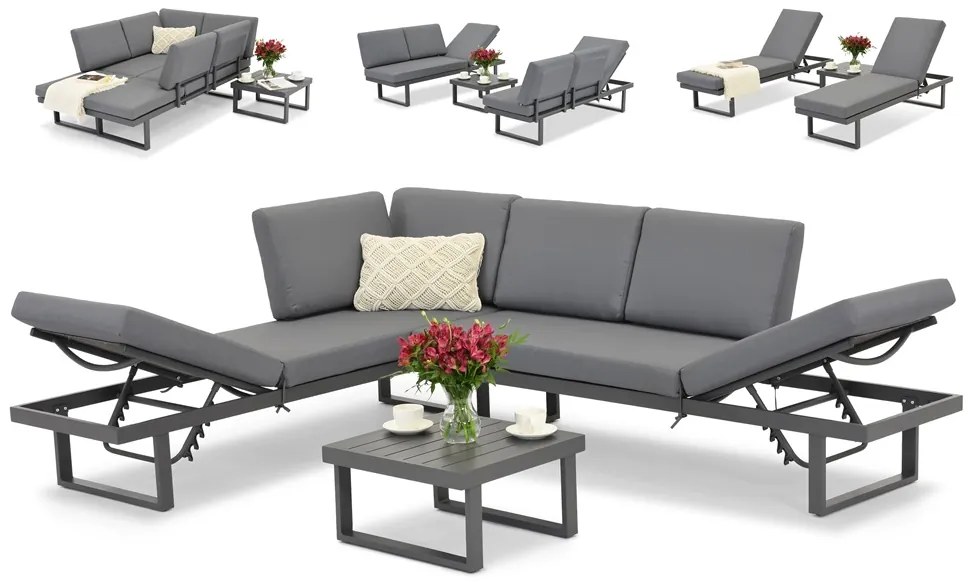 Garden Point 4in1 Asti tuinset antraciet