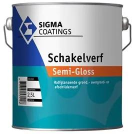 Sigma Schakelverf Semi Gloss - Wit - 2,5 l