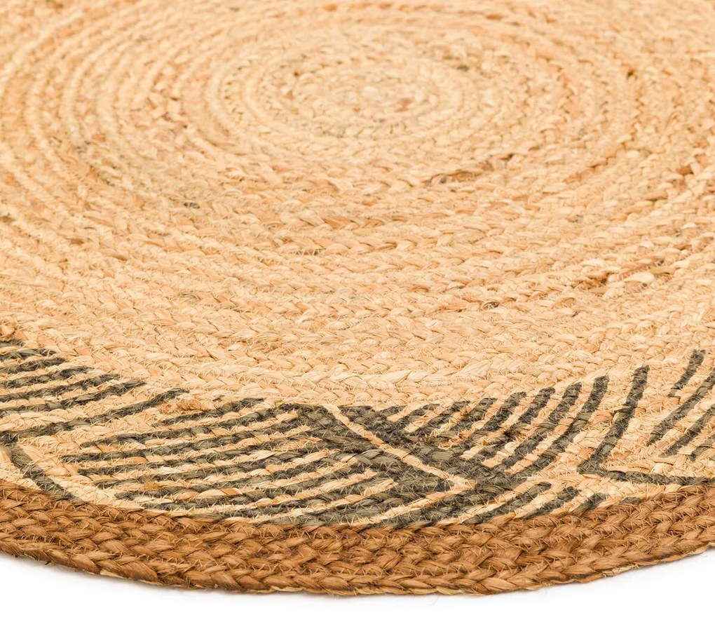 Rond vloerkleed in jute, Losca