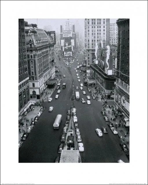 Kunstdruk New York - Times Square, Alfred Gescheidt