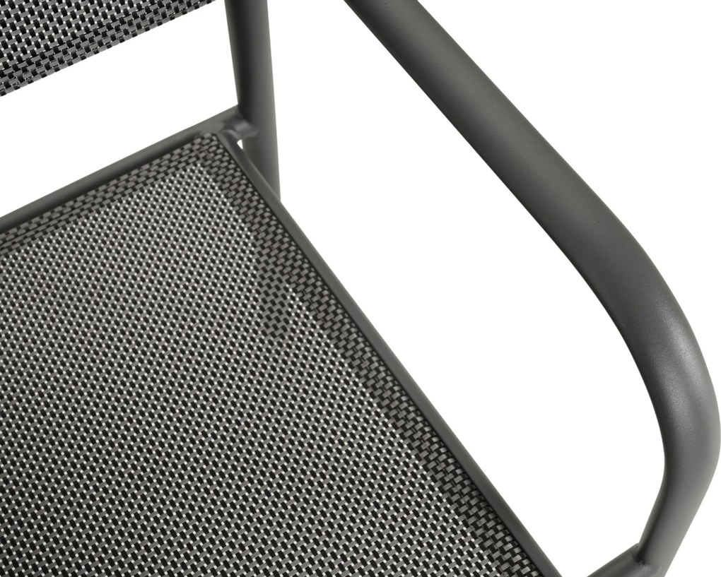 Tuinset 6 personen 260 cm Aluminium Grijs Presto Brentino/San