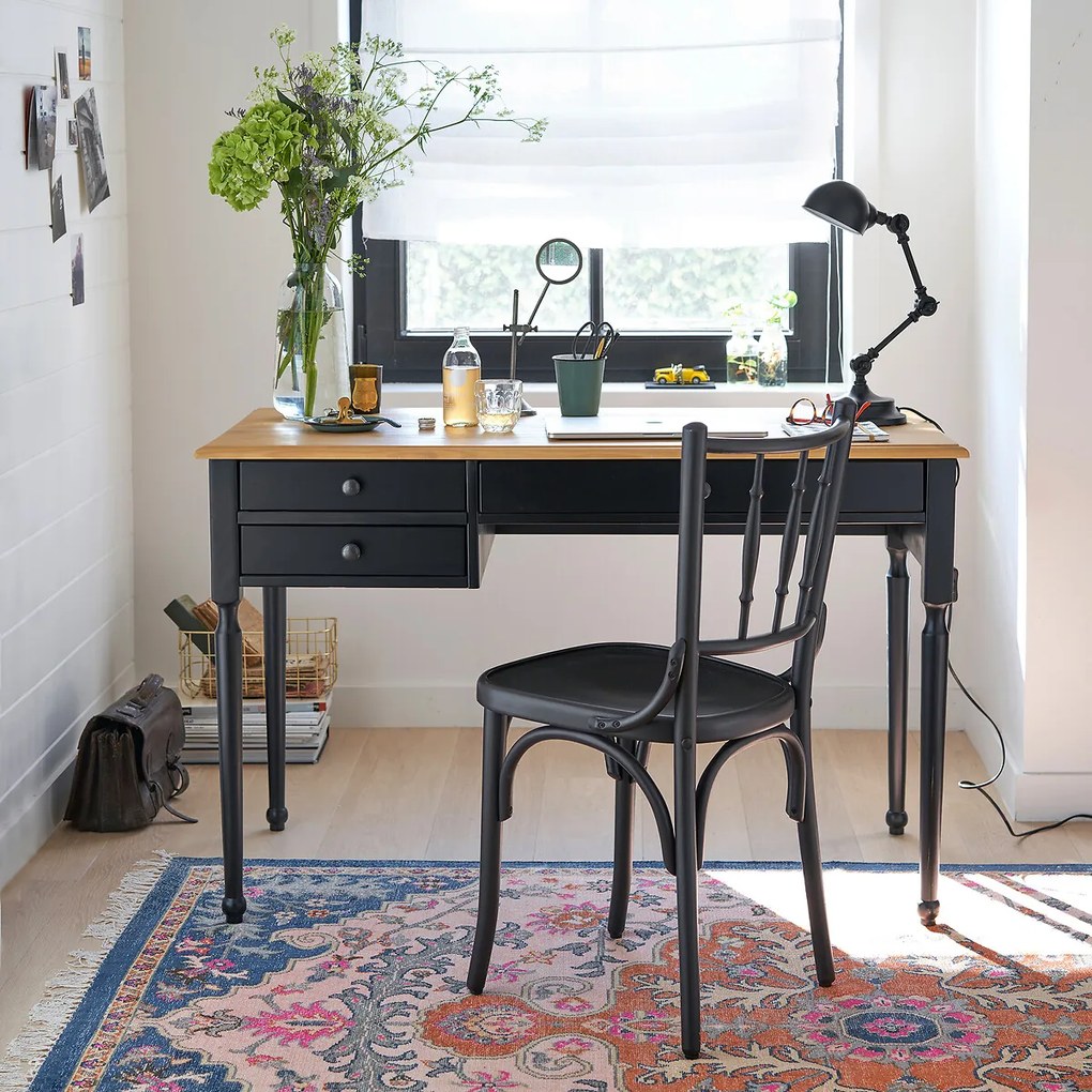 Massief grenen en MDF bureau