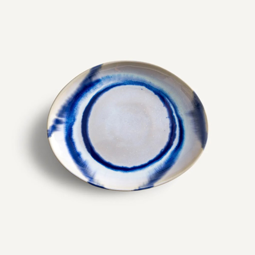 Set van 4 dessertborden in aardewerk, Kirbie