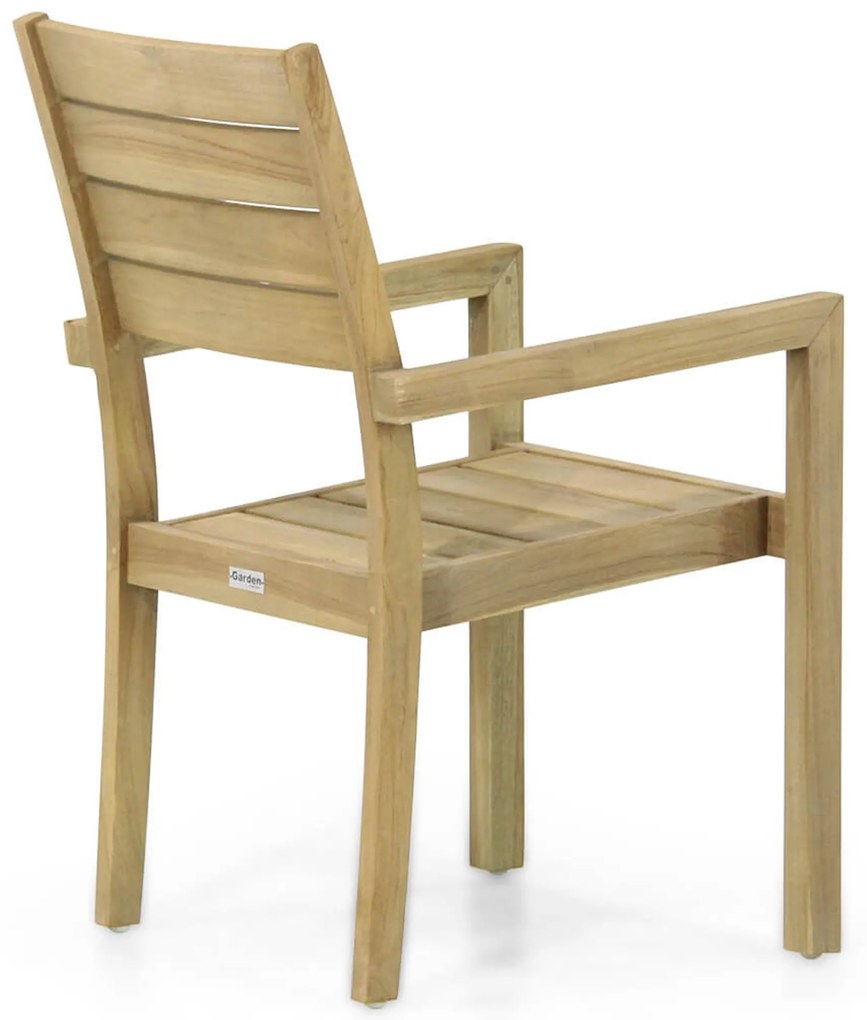 Tuinset 4 personen 200 cm Teak Naturel teak Garden Collections Liverpool/Brighton