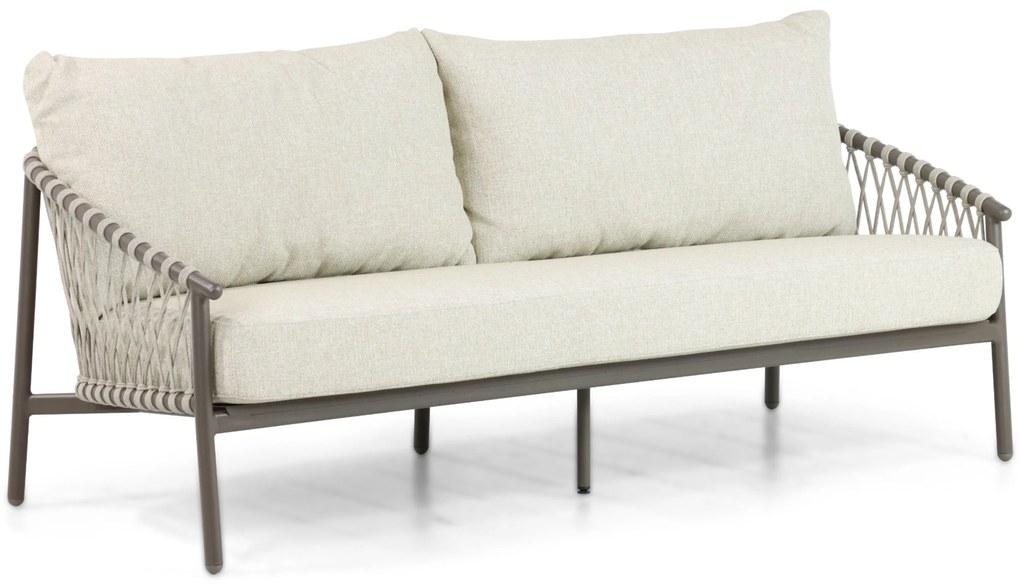 Stoel en Bank Loungeset 5 personen Aluminium/rope Taupe  4 Seasons Outdoor Allora/Riah