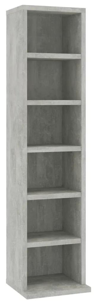 vidaXL Cd-kast 21x20x88 cm bewerkt hout betongrijs