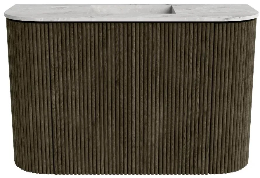 Mondiaz Joya DLux 65cm toiletmeubel ronding links/rechts shadow met wastafel faye midden zonder kraangat glace