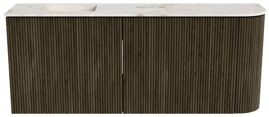 Mondiaz Joya DLux 100cm toiletmeubel ronding rechts shadow met wastafel faye links 1 kraangat frappe