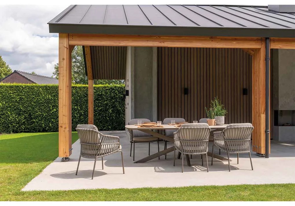 4 Seasons Capalbio tuinset 7-delig - Arizona tuintafel 240x120 cm