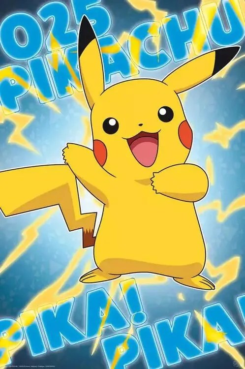 Poster Pokemon - Pikachu, (61 x 91.5 cm)