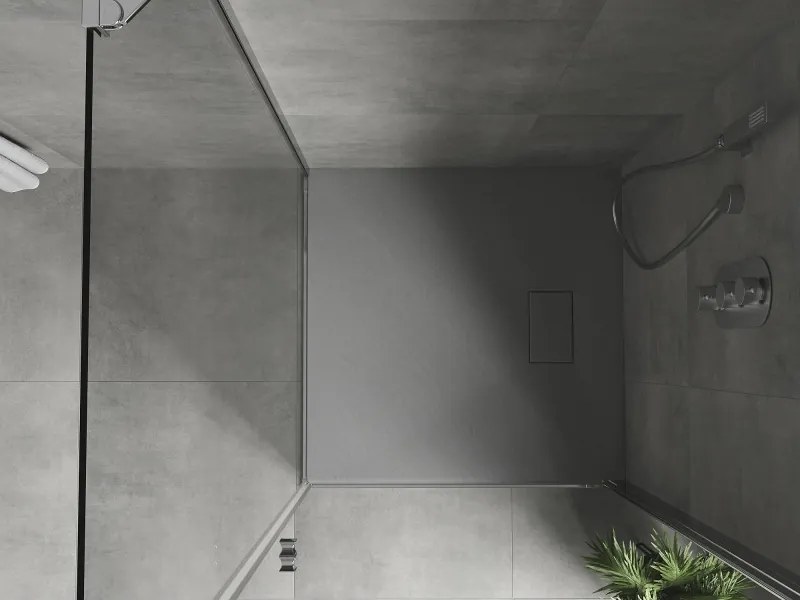 Mexen Hugo vierkante SMC douchebak 80 x 80 cm, grijs - 42618080