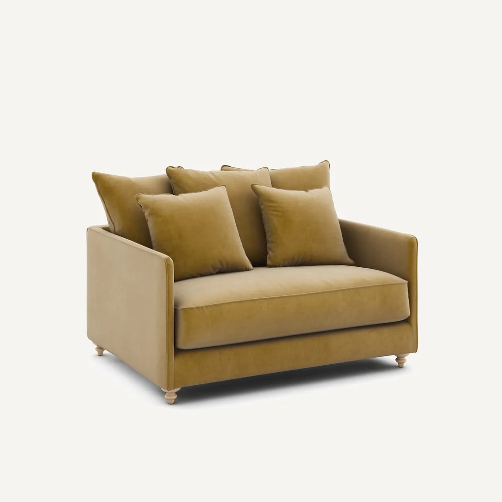 2-zits omvormbare zetel van fluweel, Lazare