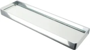 Planchet (lxhxd) 460x35x122mm planchet glas raamwerk aluminium