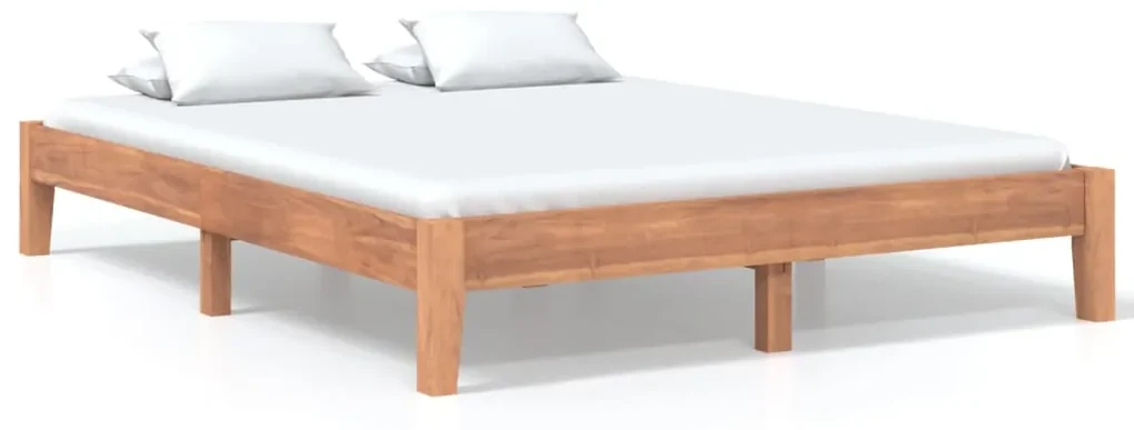 vidaXL Bedframe massief teakhout 160x200 cm