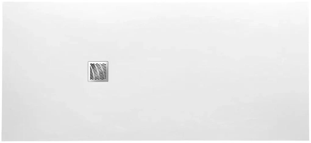 Gelco Mitia rechthoekige douchebak stone-look 140x90cm wit