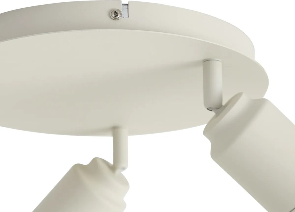 Moderne badkamer spot beige 3-lichts IP44 - Ducha