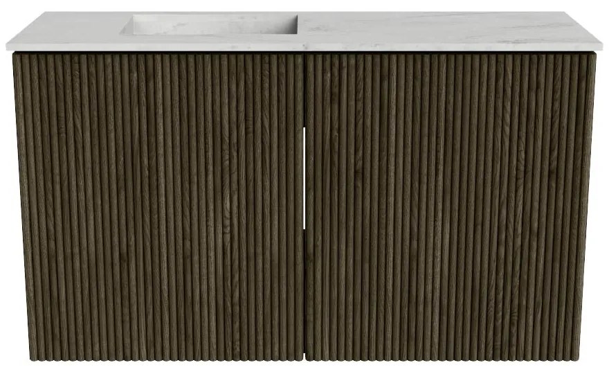Mondiaz Joya DLux 70cm toiletmeubel shadow met wastafel faye links 1 kraangat opalo