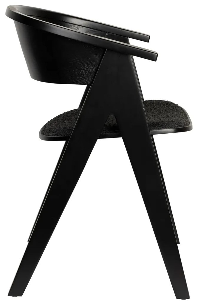 Zuiver Ndsm Design Eetkamerstoel Zwart Hout