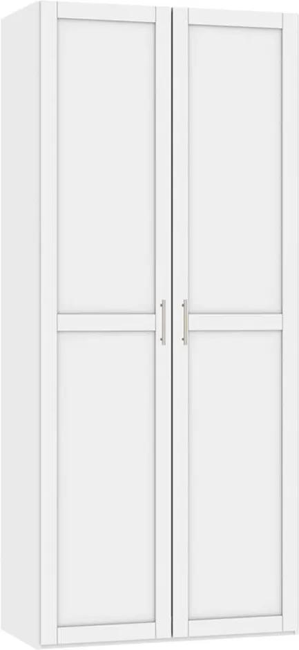 Kledingkast STOCK 2-deurs - wit - 236x101,9x56,5 cm - Leen Bakker