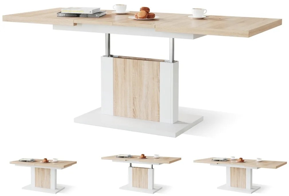 ORION sonoma eiken / wit, salontafel