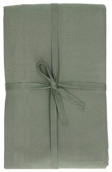 Tafelkleed, GOTS bio-katoen, tijmgroen, 145 x 250 cm