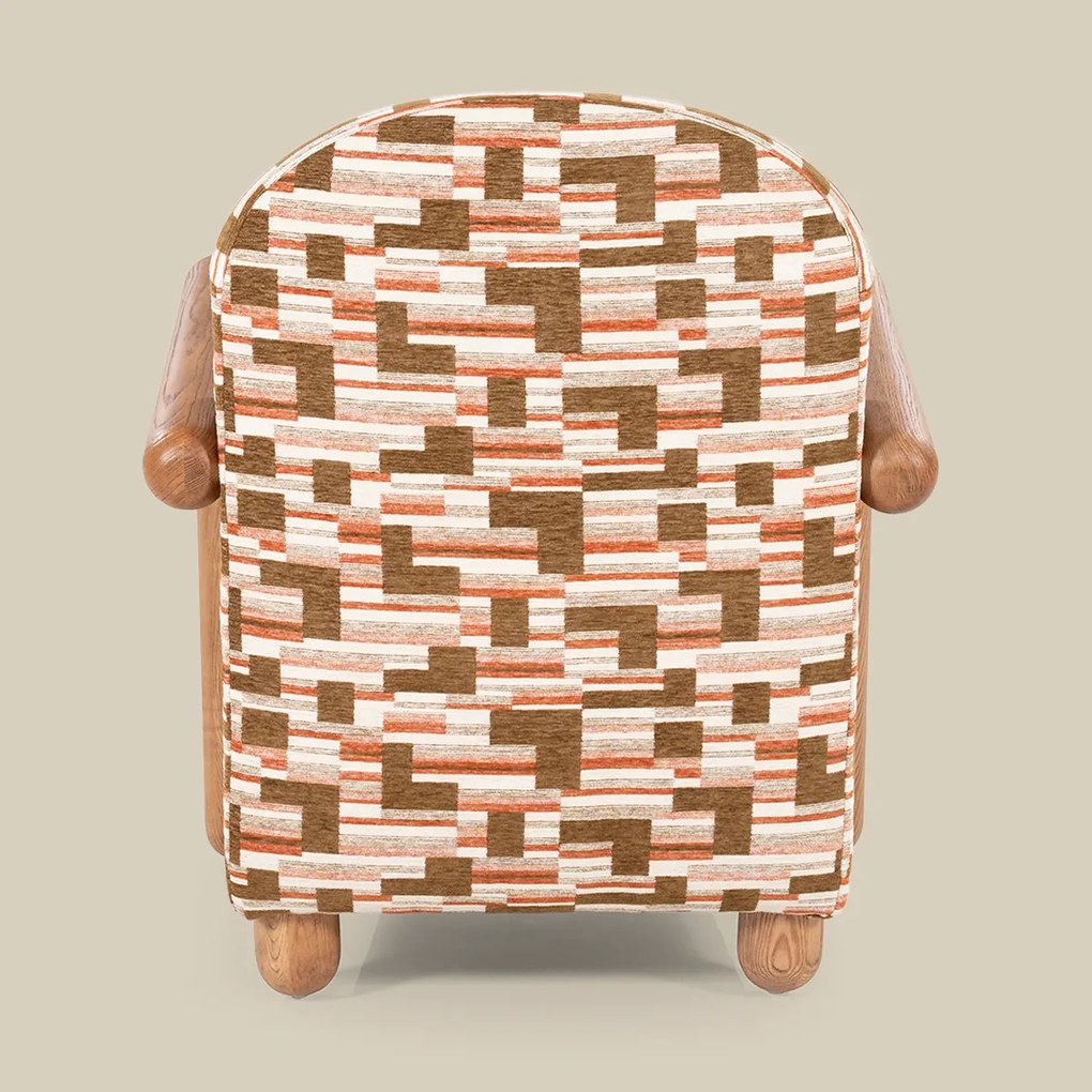 Fauteuil Met Hout Print