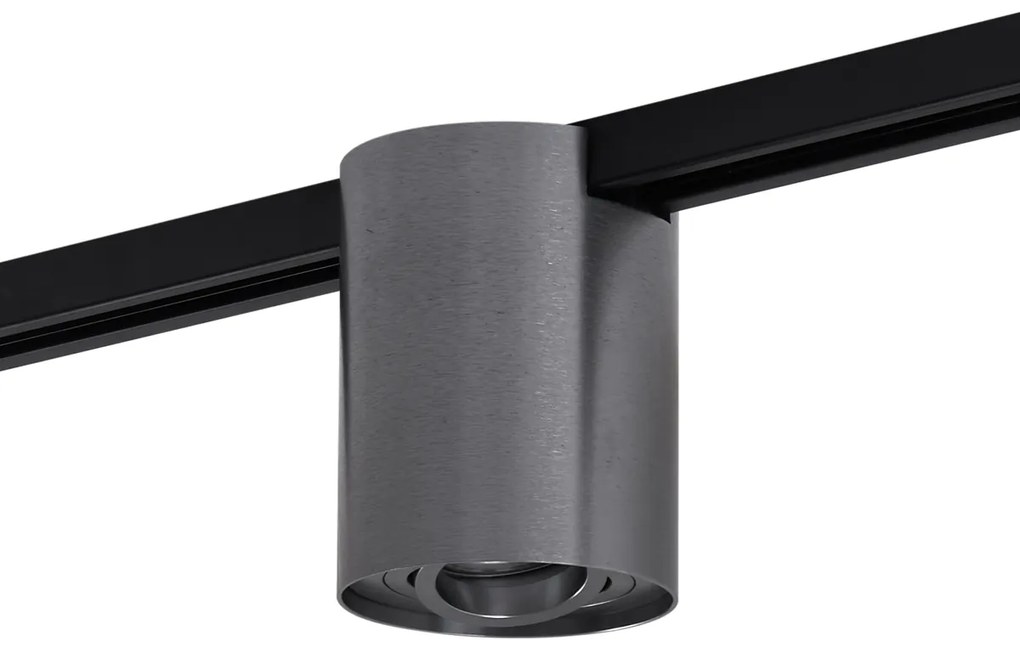 Moderne 1-fase railspot gunmetal - Iconic Rondoo Up