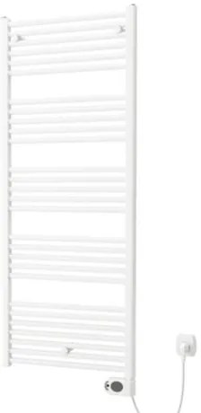 Plieger Elba Electrical Elektrische Designradiator - 146.2x50cm - met thermostaat - 700w - wit 1550007