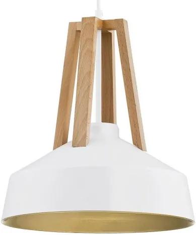 Hanglamp Basic Wood wit