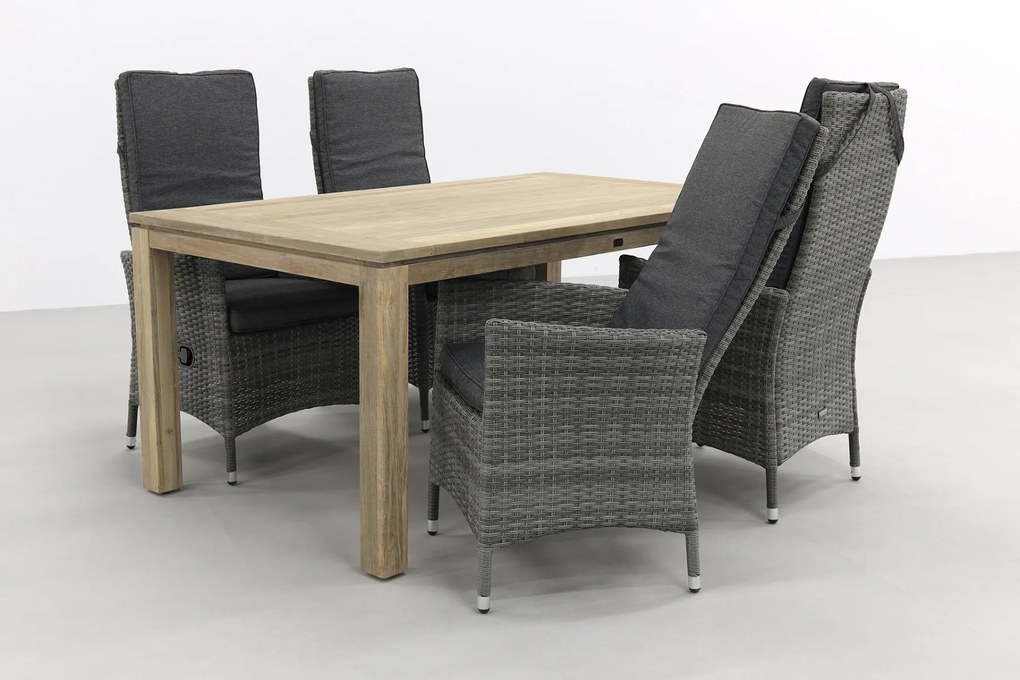 Timber organic grey/Rome grey 170 cm. tuinset - 5-delig