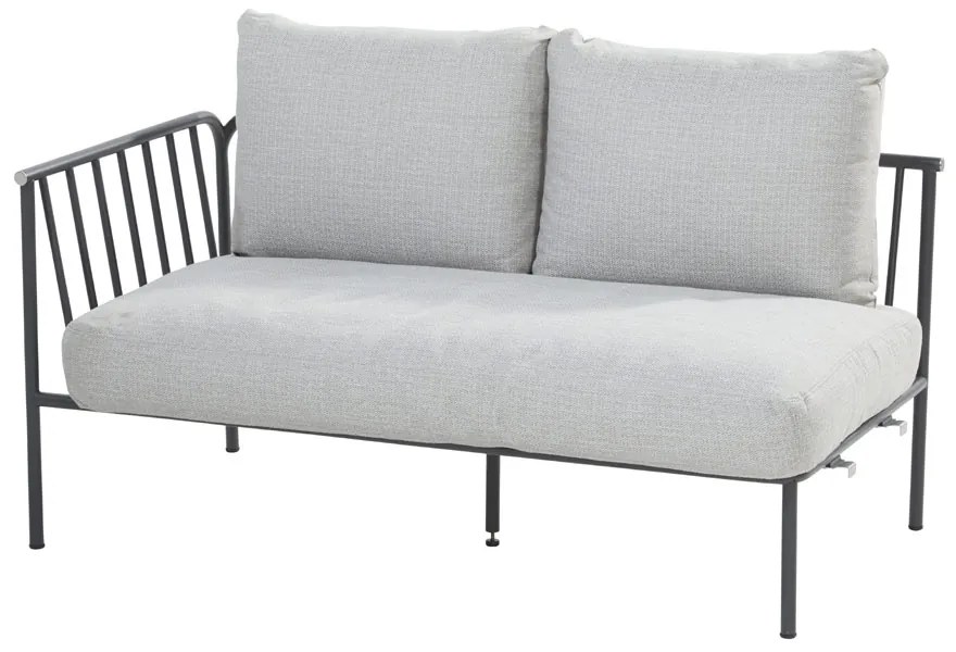 4 Seasons Outdoor Figaro chaise loungebank SALE Loungeset antraciet weerbestendig