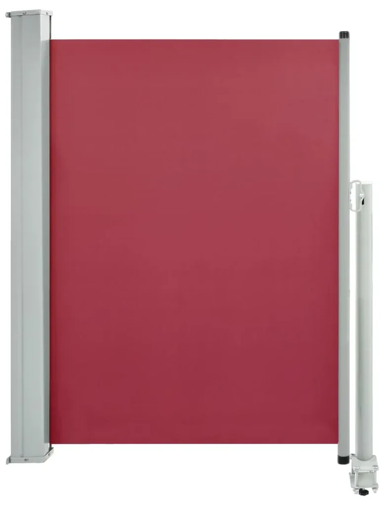 vidaXL Tuinscherm uittrekbaar 100x300 cm rood