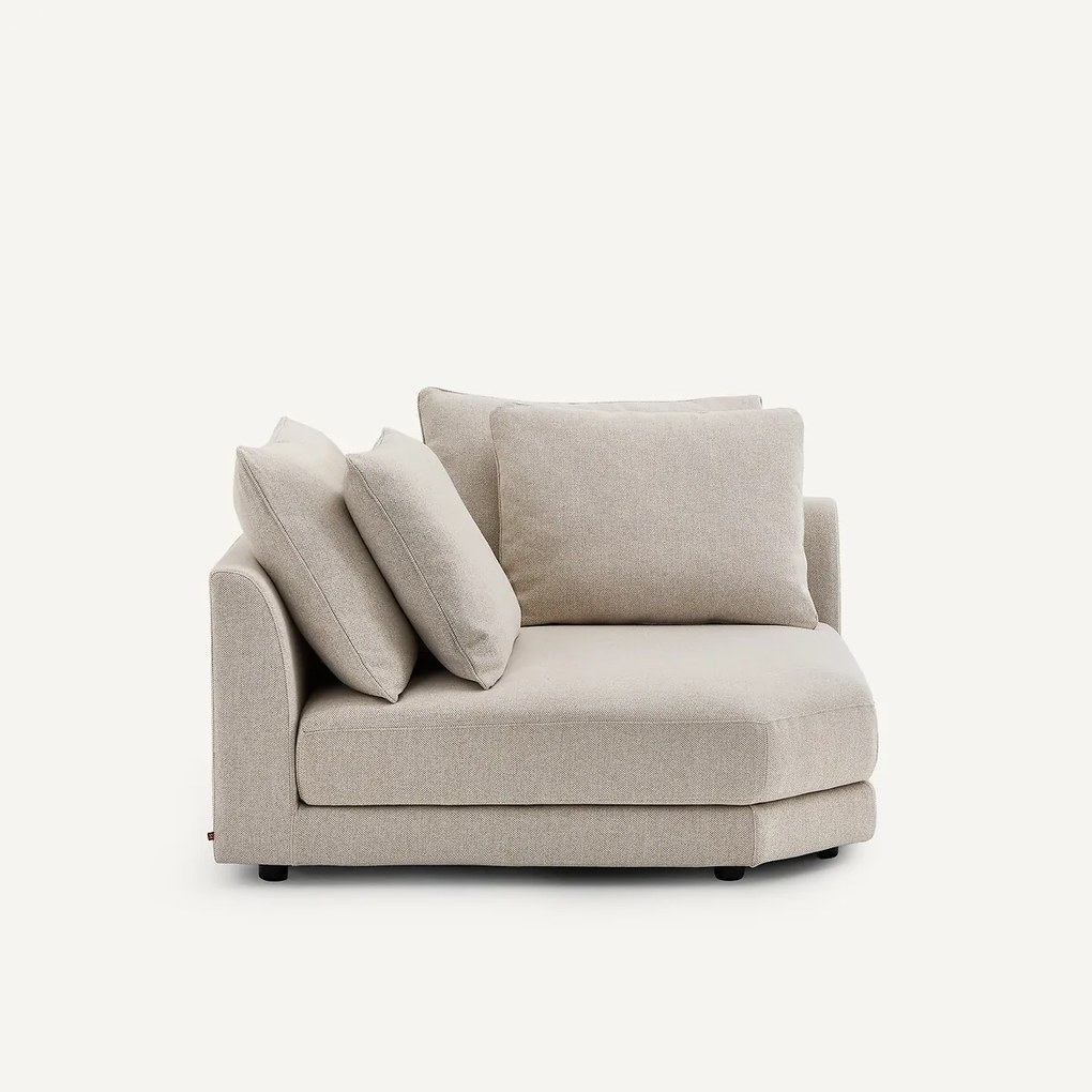 Modulair hoekelement in tweed, TIBERIO