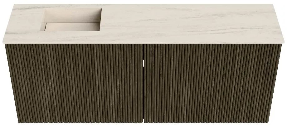 Mondiaz Joya DLux 100cm toiletmeubel shadow met wastafel faye links zonder kraangat meli