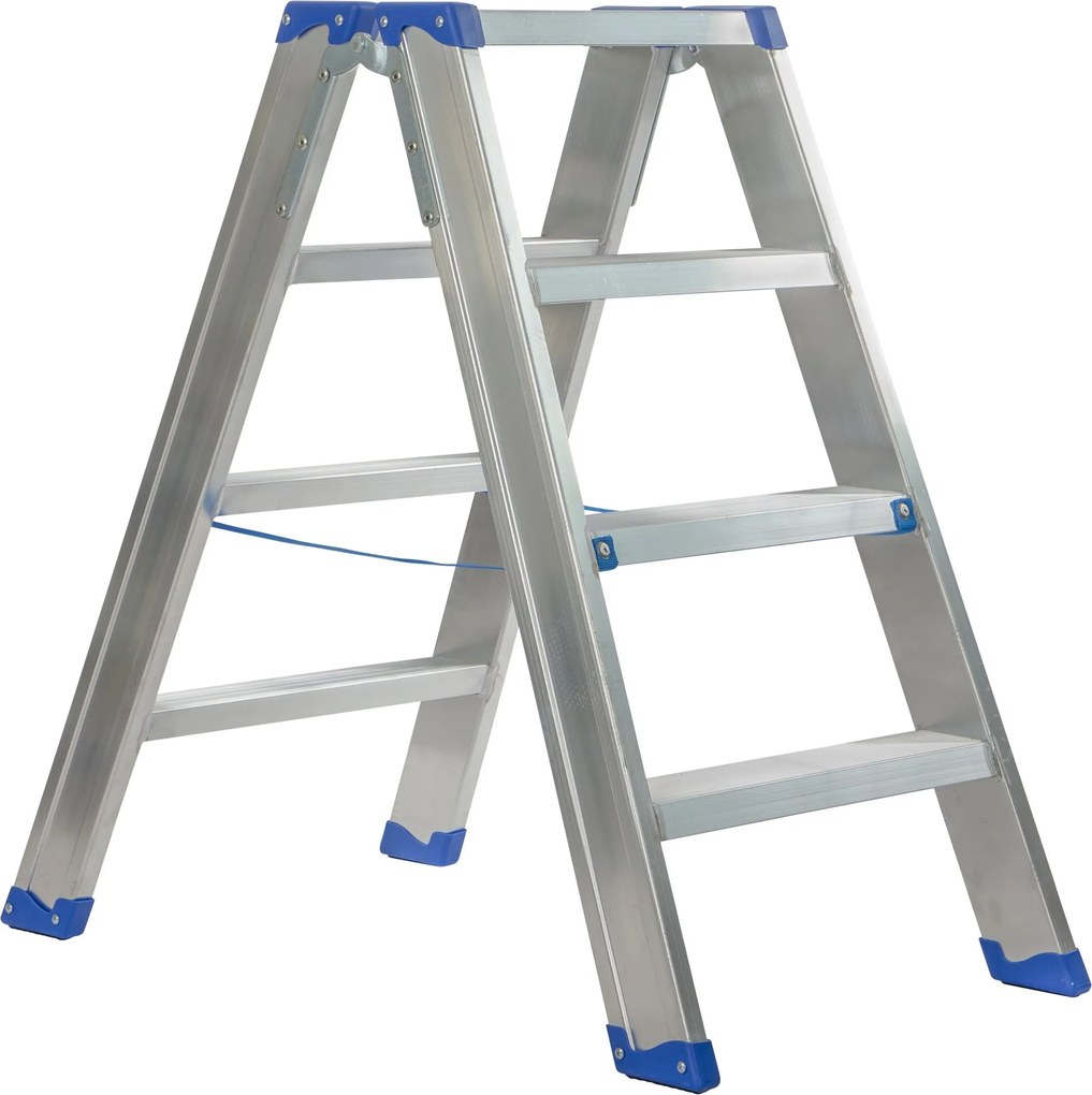 Escalo sparta duo aluminium - Industriële aluminium trapladder dubbel - 4 treden