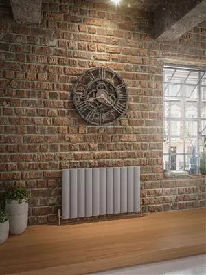 Eastbrook Guardia radiator 105x60cm aluminium 1790W grijs mat