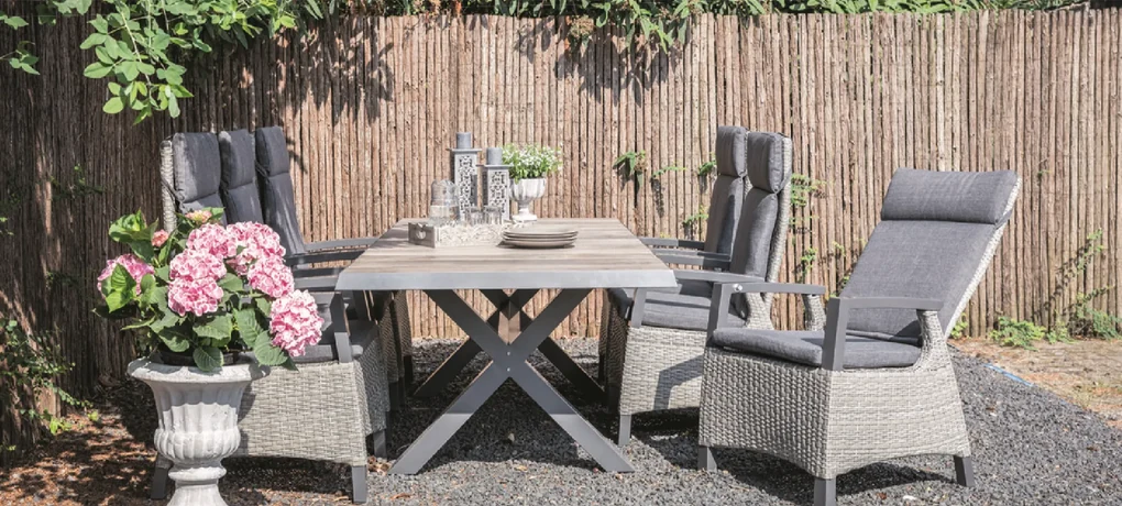 Lesli Living Tuintafel - Castilla - Kruispoot - Negro - 240 cm - Lesli Living