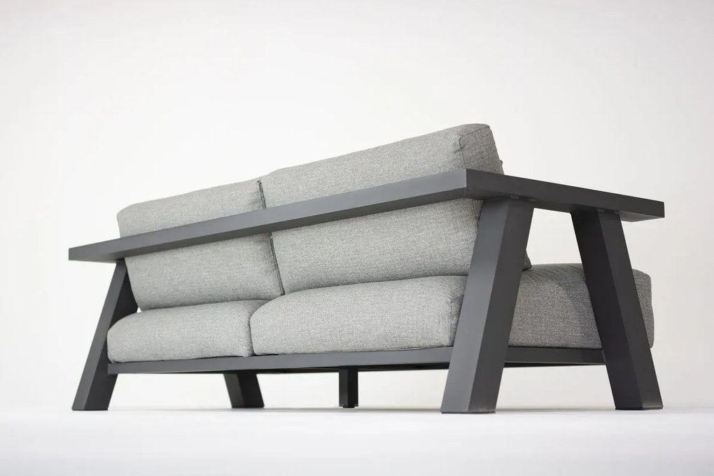 4 Seasons Outdoor Iconic loungestoel SALE Loungestoel antraciet weerbestendig