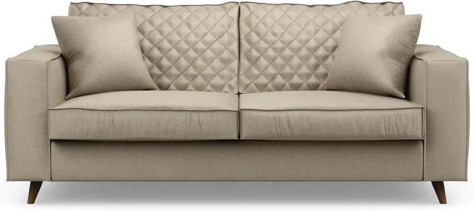 Rivièra Maison - Kendall Sofa 2,5 Seater, velvet, pearl - Kleur: beige