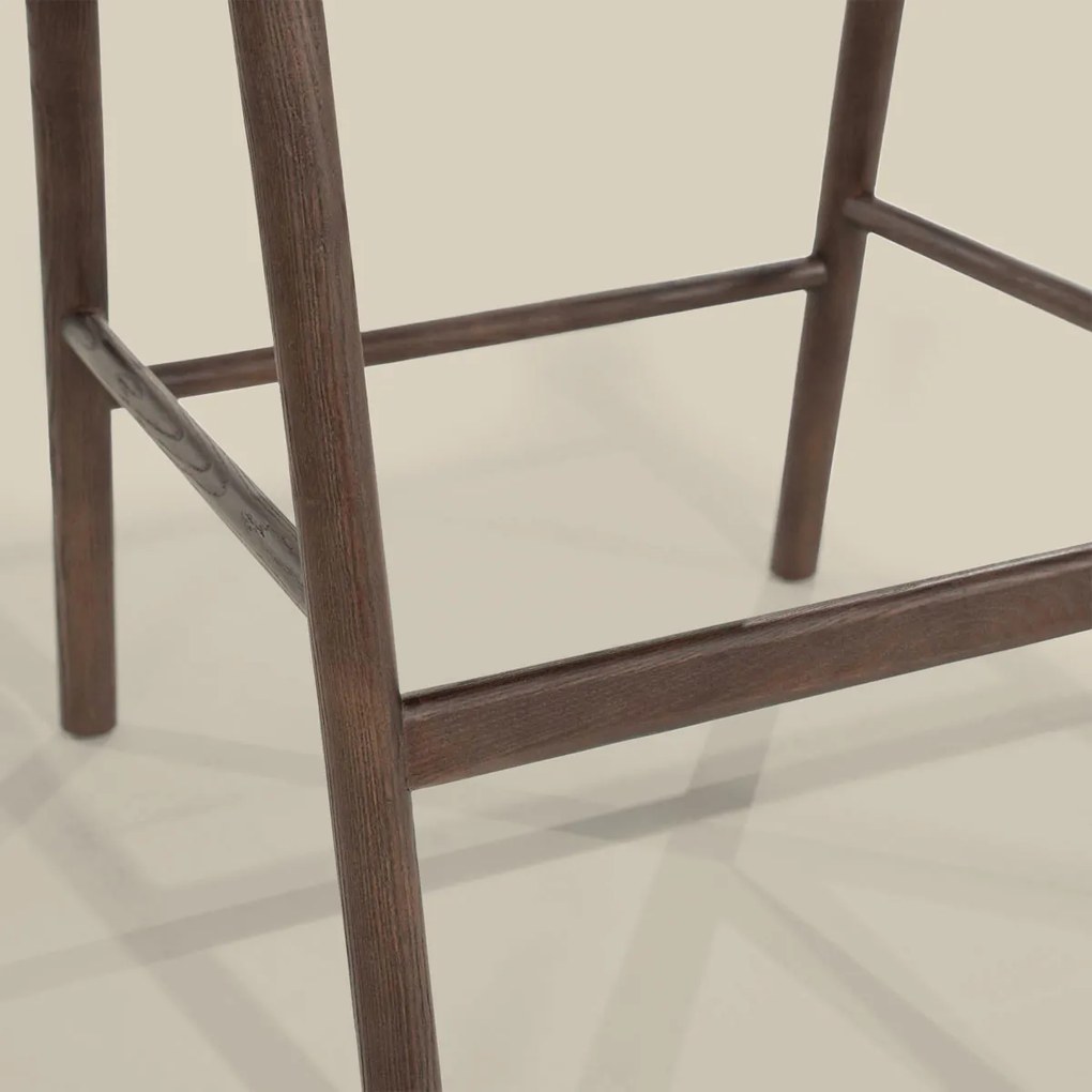 Eleonora Rayven Barkruk Hout Wabi Sabi Stijl Bruin