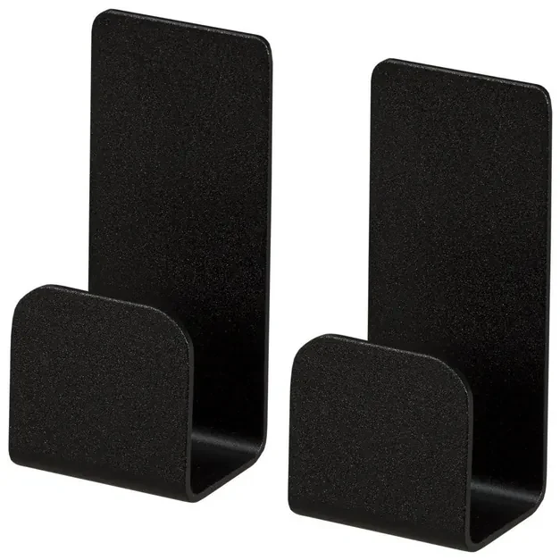 Haceka Redefine Handoekhaak - enkel - 2 stuks - zelfklevend - mat zwart 2010529