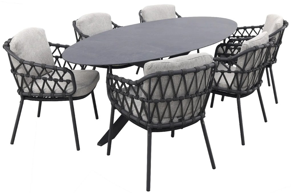 4SO Calpi/Privada 240x107 - Ovale tuinset - 7-delig