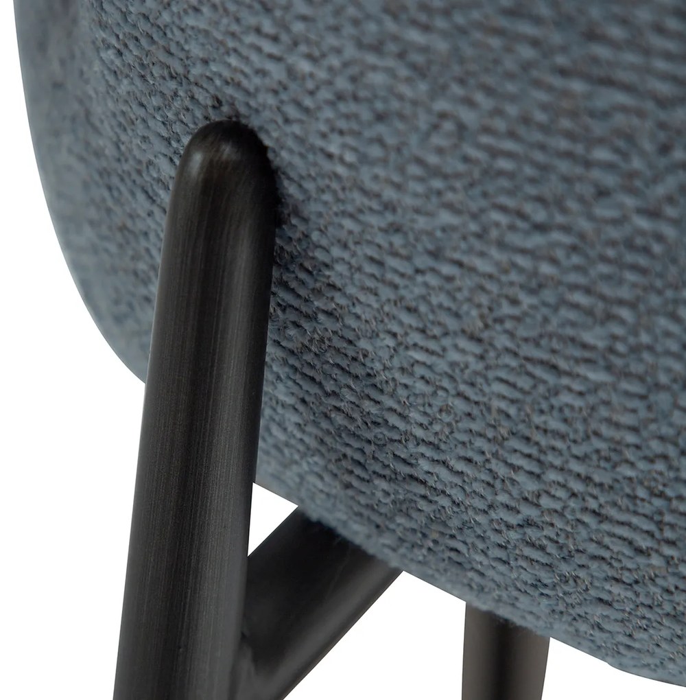 Dan-Form Glory Luxe Eetkamerstoel Blauw Boucle
